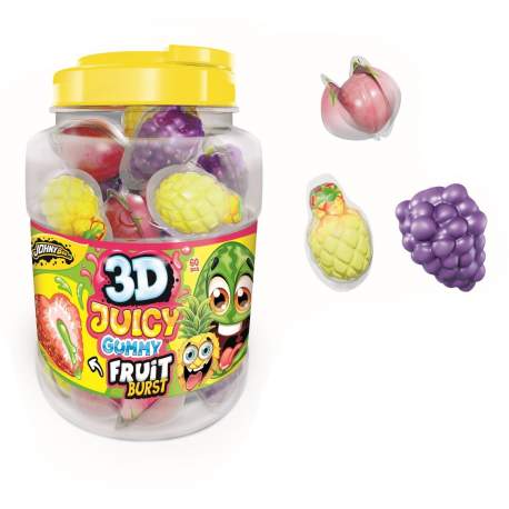 JOHNY BEE 3D GUMMY FRUIT /60
