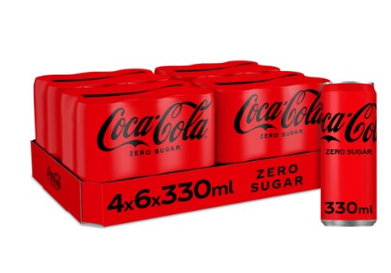 COCA COLA ZERO 33CL CAN /4X6PACK