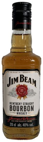JIM BEAM WHISKY 40% 20CL FLASK OW /6