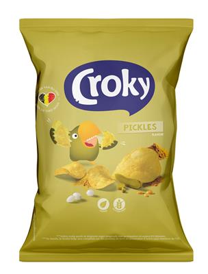 CROKY CHIPS 150GR PICKLES /20