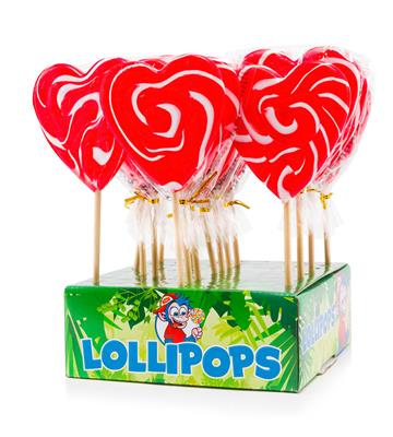 LOLLY FELKO SPIRAL HEART WHITE-RED 080GR /17
