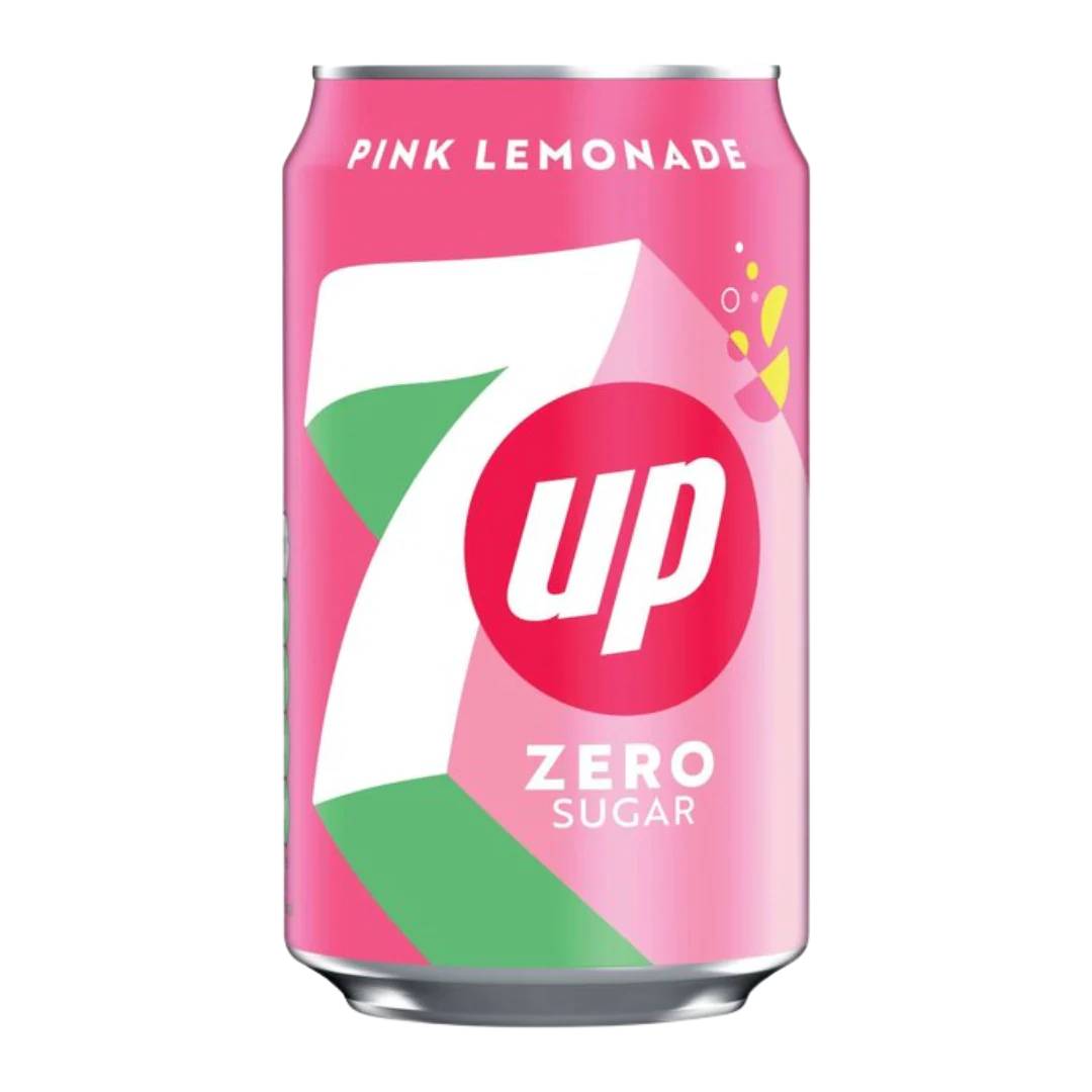 SEVEN UP PINK LEMONADE 33CL CAN /24