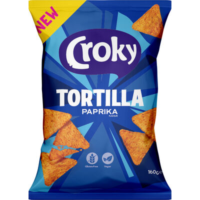 CROKY 160GR TORTILLA PAPRIKA/10