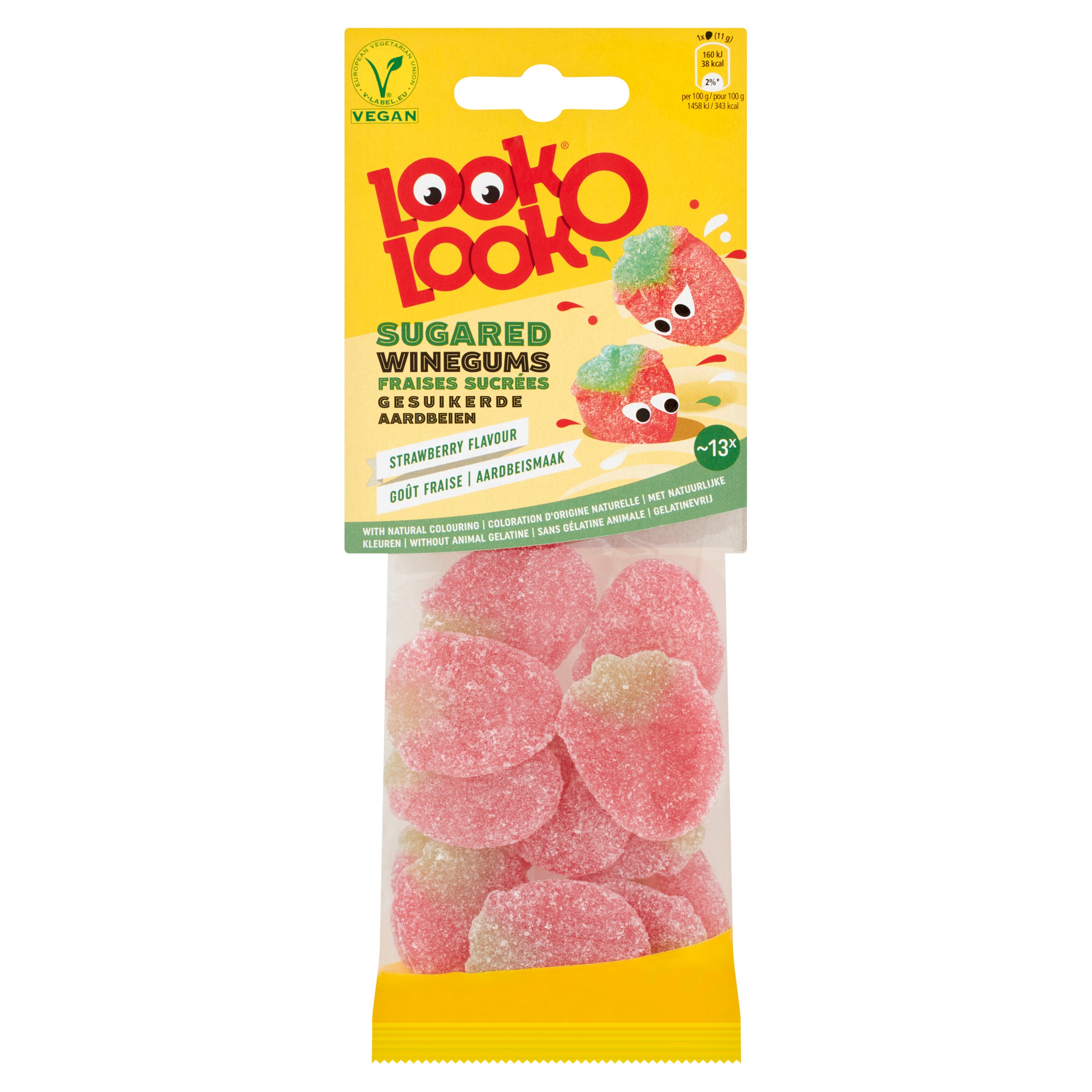 LOOK O L. ZAKJES AARDBEIEN 130GR /15