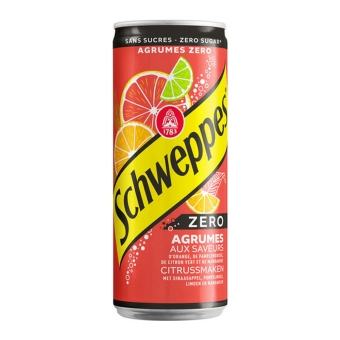 SCHWEPPES AGRUM ZERO 33CL CAN /4X6PACK