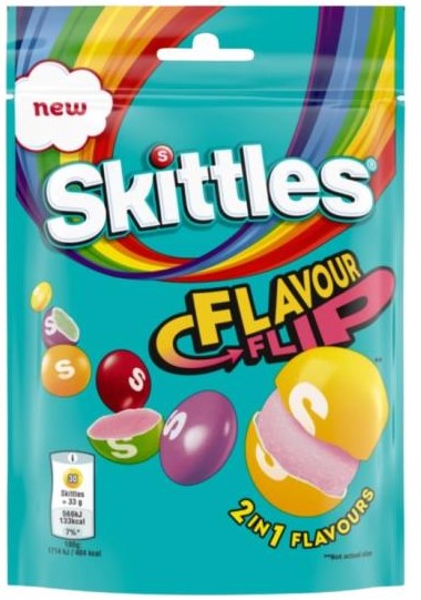 SKITTLES 136GR FLAVOUR FLIP /15