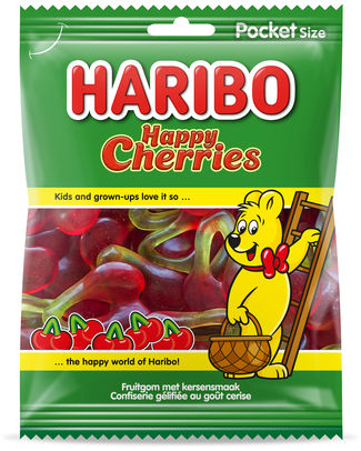 HARIBO 075GR HAPPY CHERRY /28