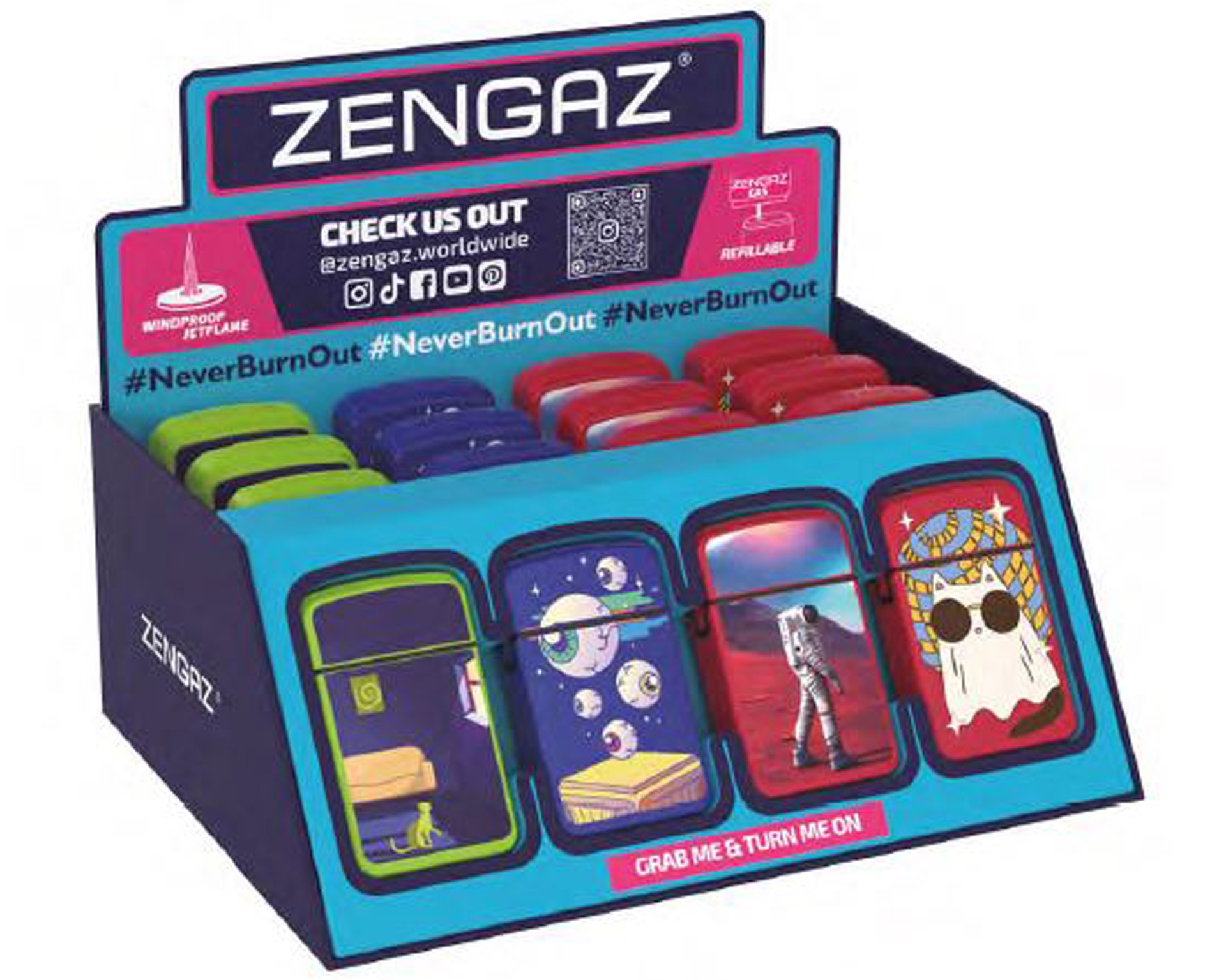 ZENGAZ ROYAL JET LIGHTER MINI  CUBE/16