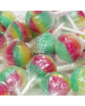 MAXI FRUIT REGENBOOG LOLLY'S ZAKJE 100ST
