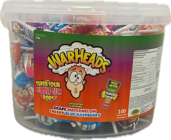 MEGA WARHEADS LOLLIES /100