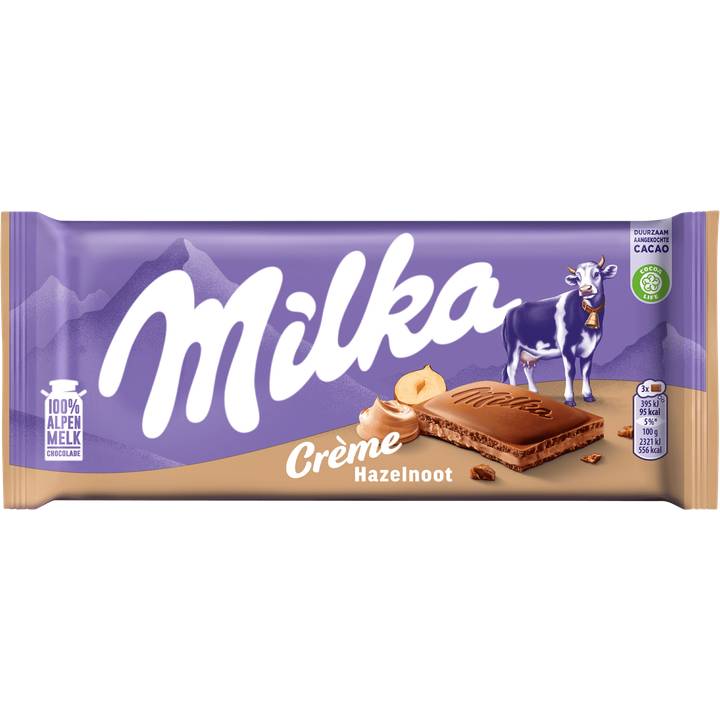 MILKA TABLETTE HAZELNOOT CREME /22