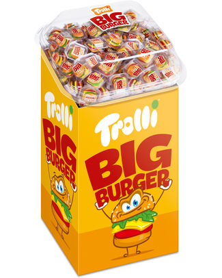 DISPLAY TROLLI BURGER 50GR /180
