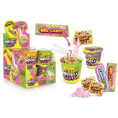 JOHNY BEE CANDY NOODLE CUP /12