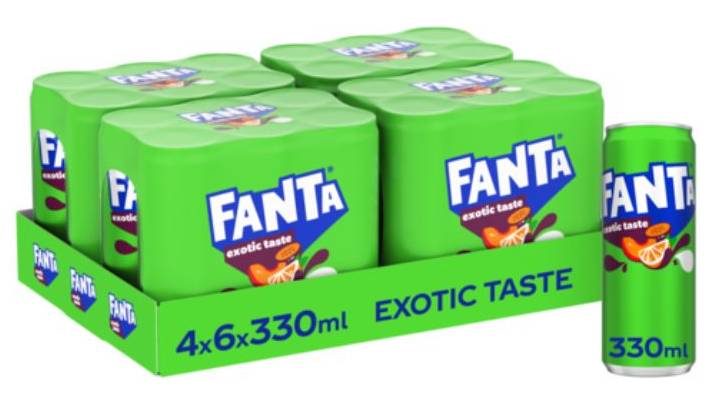 FANTA 33CL EXOTIC CAN /4X6PACK