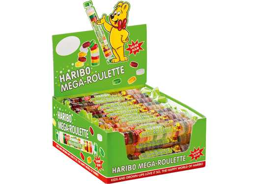 HARIBO 045GR MEGA ROULETTE ACID. /40