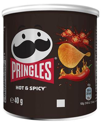 PRINGLES 040GR HOT & SPICY /12