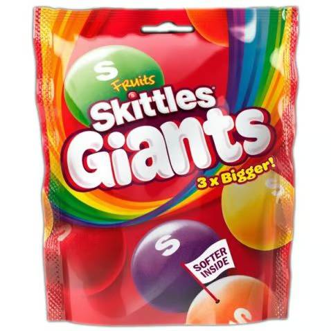 SKITTLES 132GR FRUIT GIANTS /15