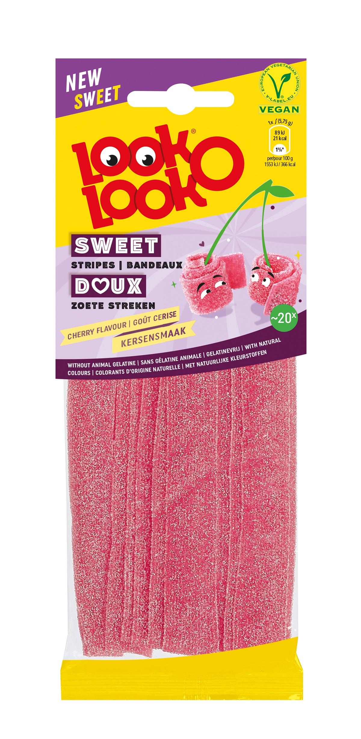 LOOK O L. ZAKJES ZOETE MATTEN CHERRY 115GR /15