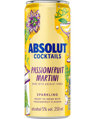 ABSOLUT PASSIONFRUIT 5% 25CL CAN /12