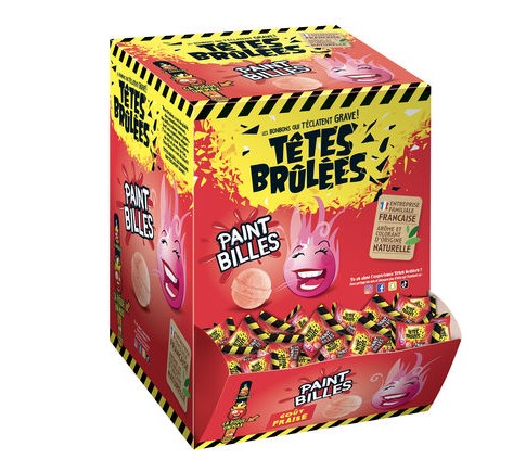 TETES BRULEES BALLS FRAISE /300