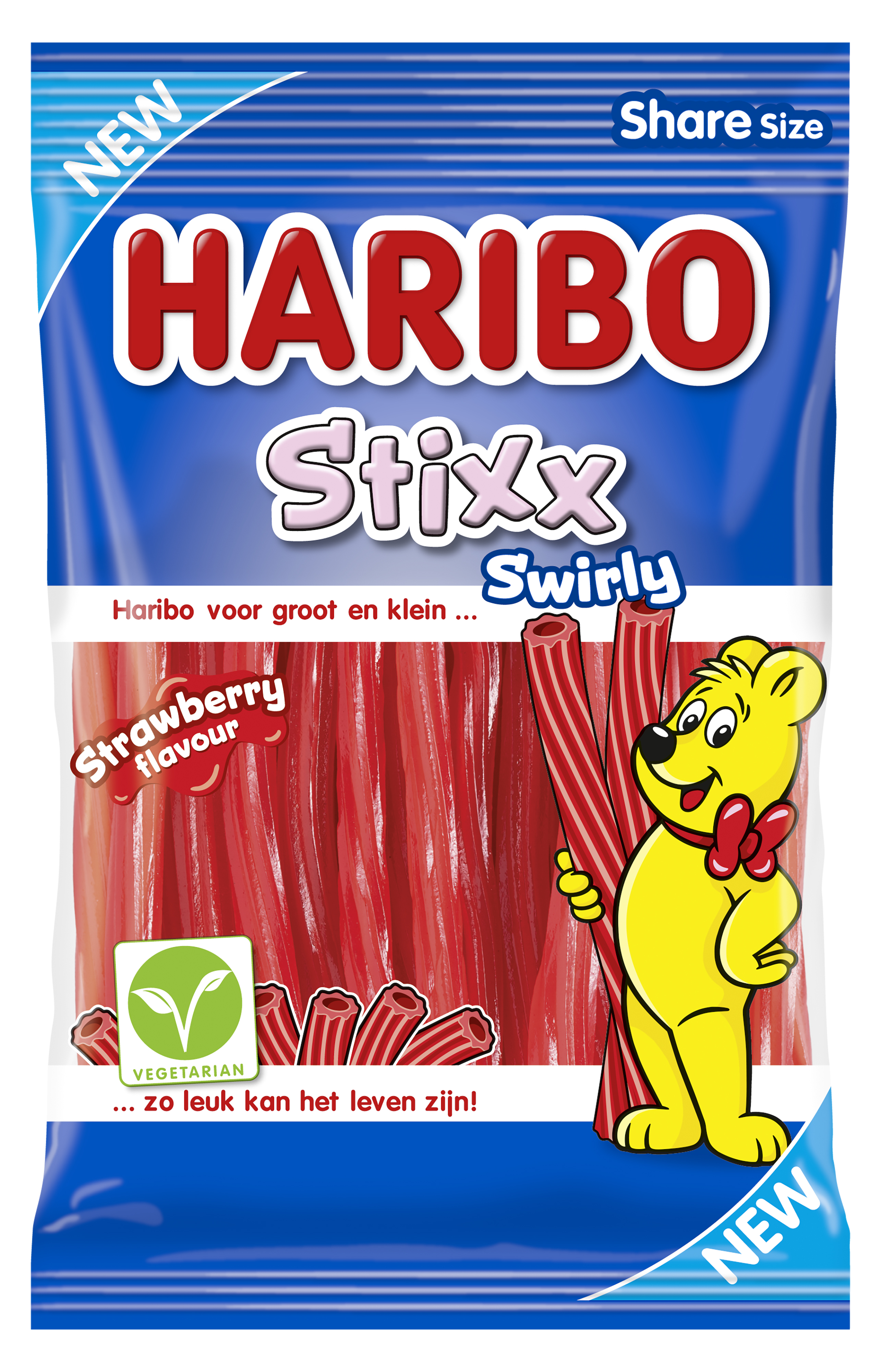 HARIBO 160GR STIXX SWIRLY /18