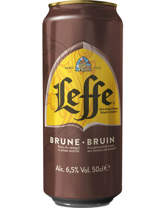 LEFFE BRUNE 50CL CAN /4X6PACK
