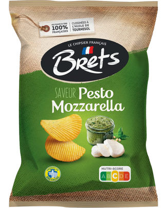 BRETS 40GR PESTO MOZZARELLA/18