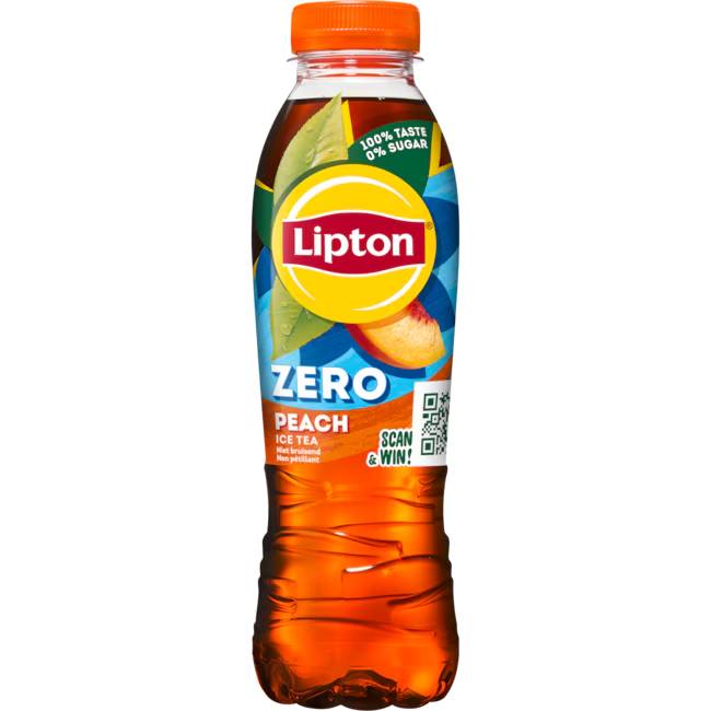 LIPTON 50CL ICE TEA PEACH ZERO PET /4X6PACK