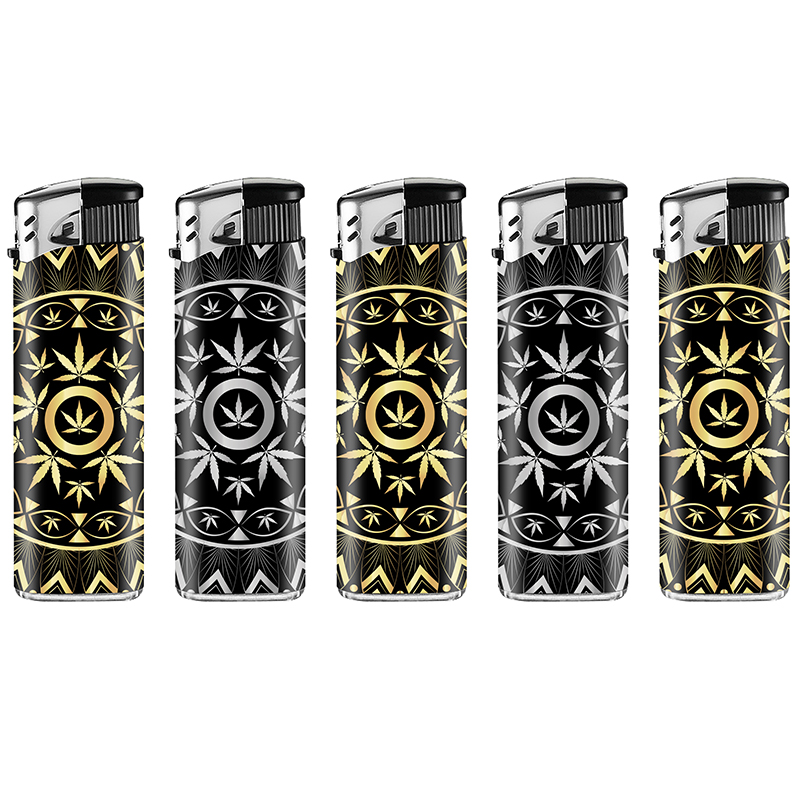 LUX LIGHTER PATTERN GOLD SILVER /50