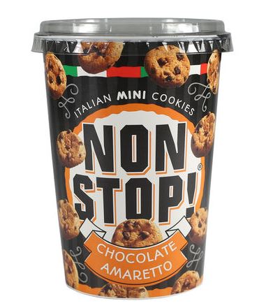NON STOP COOKIES AMARETTO 125GR /8