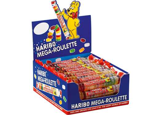 HARIBO 045GR MEGA ROULETTE FRUIT /40