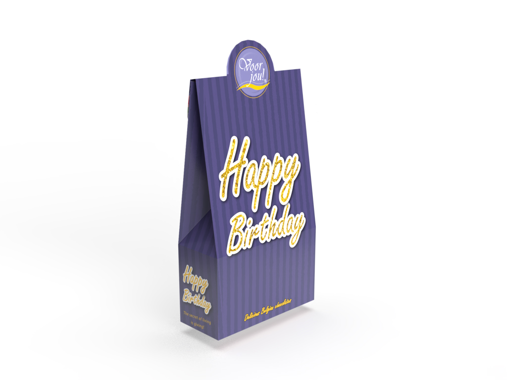 VOOR JOU GIFTBOX GOLDLINE HAPPY BIRTHDAY 100GR /6