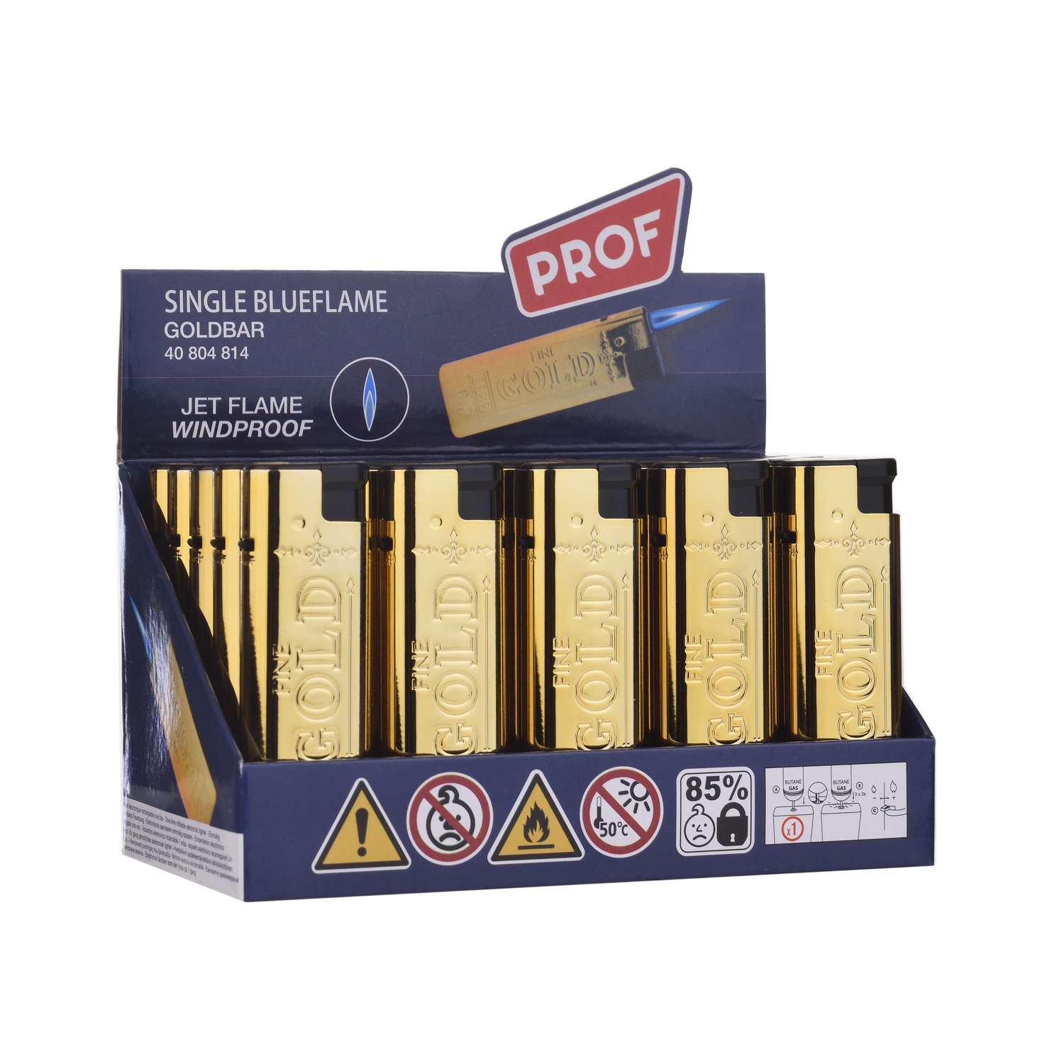 PROF GOLDBAR LIGHTER METAL/25