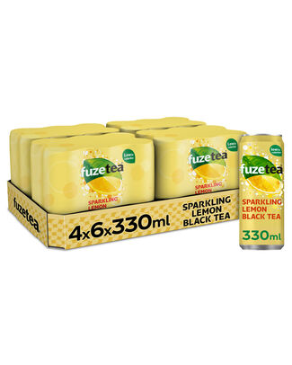 FUZE TEA 33CL SPARKLING CAN /4X6PACK
