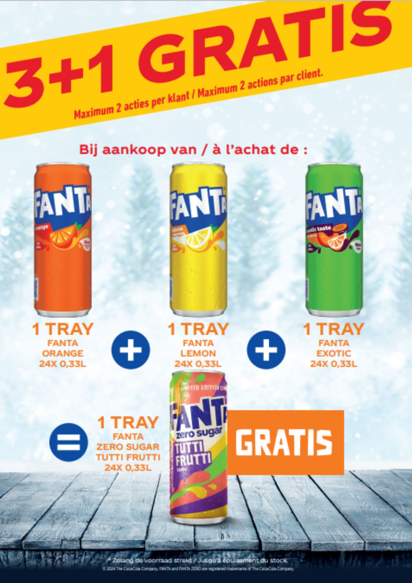 FANTA 33CL ASSORTI SLIM CANS COLLI "3+1"