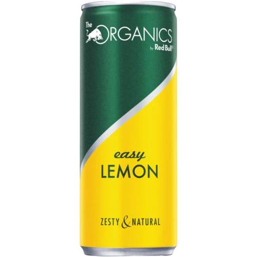 RED BULL ORGANICS 33CL IMP EASY LEMON CAN /24