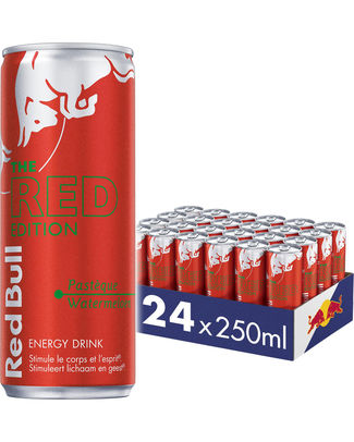 RED BULL 25CL RED WATERMELON CAN /24