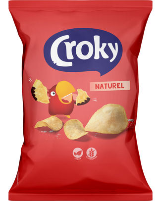 CROKY CHIPS 150GR NATUREL /20