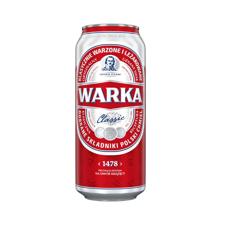 WARKA BEER 50CL CAN /24