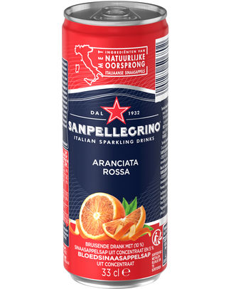 SAN PELLEGRINO 33CL ARANCIATA ROSSA CAN /4X6PACK