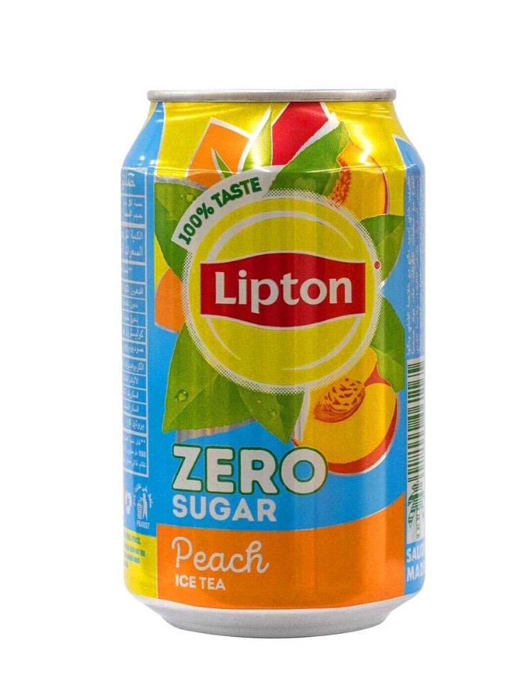 LIPTON 33CL ICE TEA PEACH ZERO CAN /24
