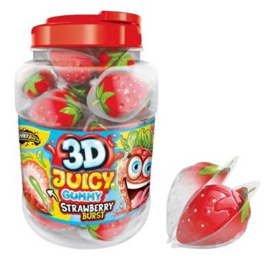 JOHNY BEE 3D GUMMY STRAWBERRY /60