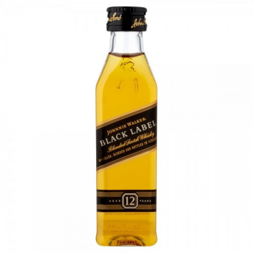 JOHNNIE WALKER BLACK WHISKY 5CL MINI 40%