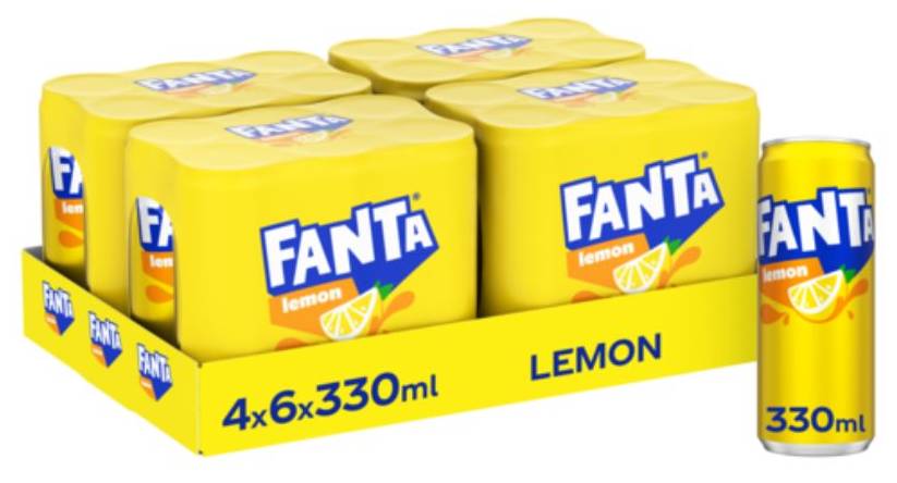 FANTA 33CL LEMON CAN /4X6PACK
