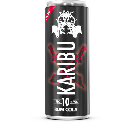 KARIBU RUM COLA 10% 25CL /12