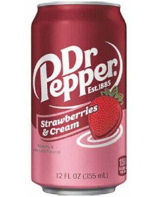 DR PEPPER STRAWB & CREAM 35,5CL CAN /12 *IMPORT*