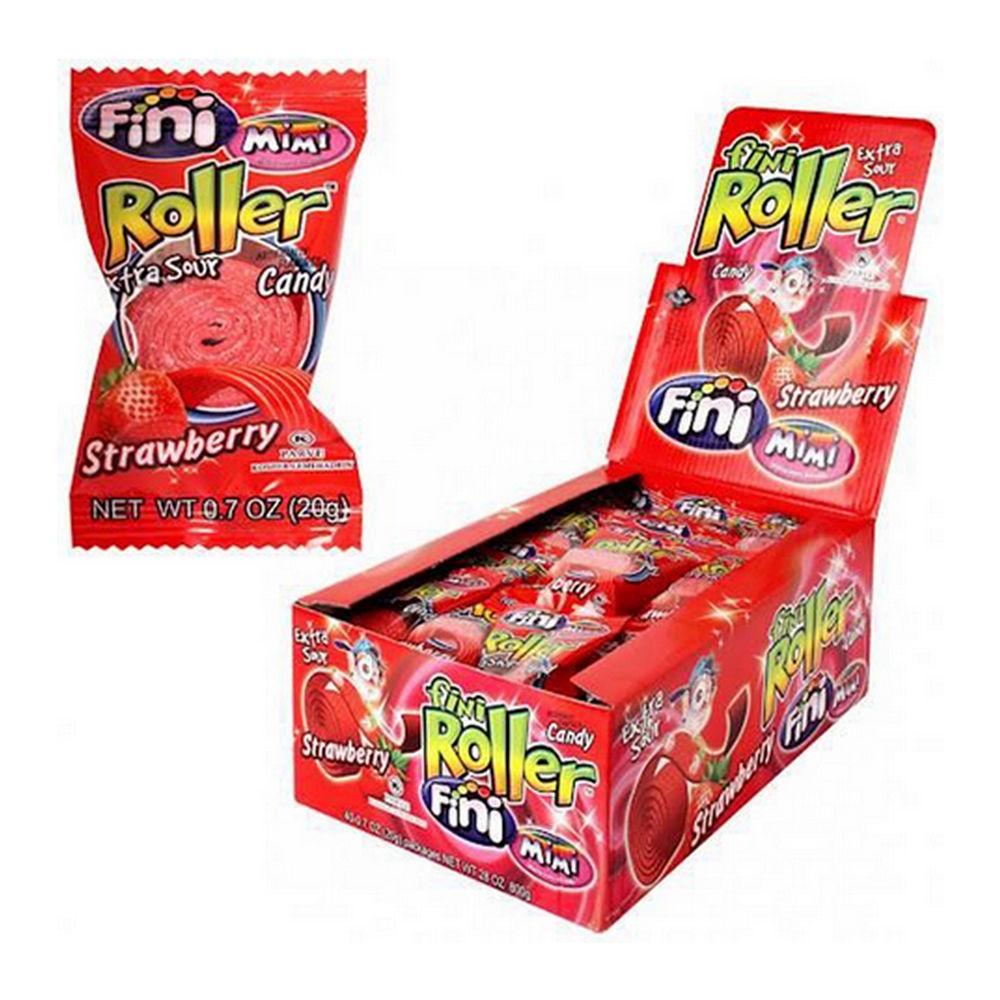 FINI ROLLER FIZZ AARDBEI 20GR /18