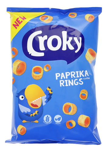CROKY HULA HOOPS PAPRIKA 100GR /18