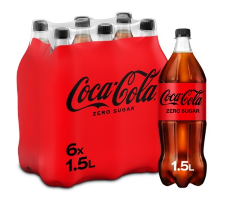 COCA COLA ZERO 1,5L PET /6