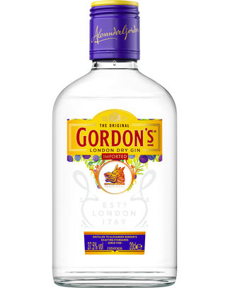 GORDON DRY GIN 37,5% 20CL FLASK OW /6